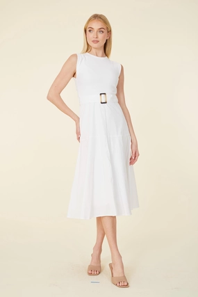 Dolce Cabo Francesca Midi - White summer dresses best deals