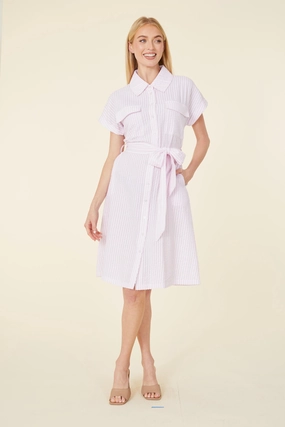 Dolce Cabo Grace Dress - Pink/White summer dresses best deals