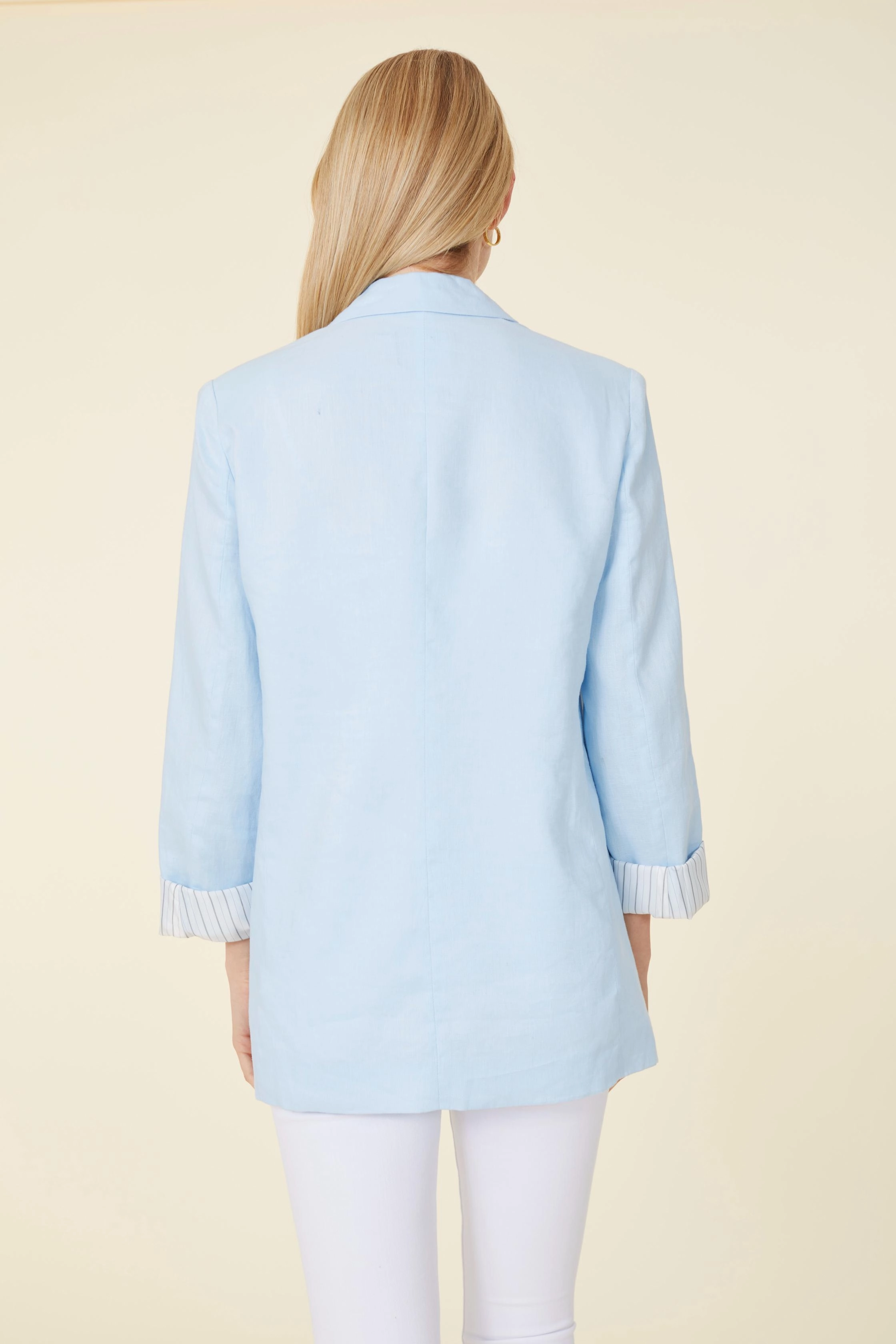 Dolce Cabo Willa Blazer - Light Blue