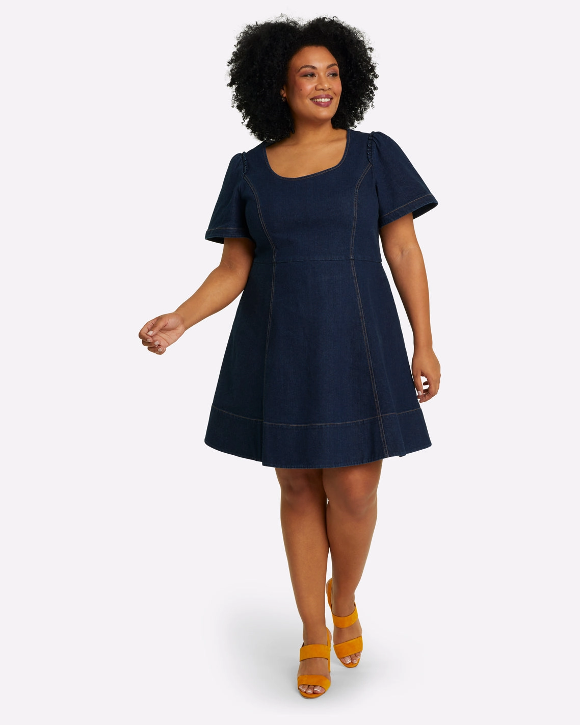 Draper James Faith Mini Dress - Dark Wash