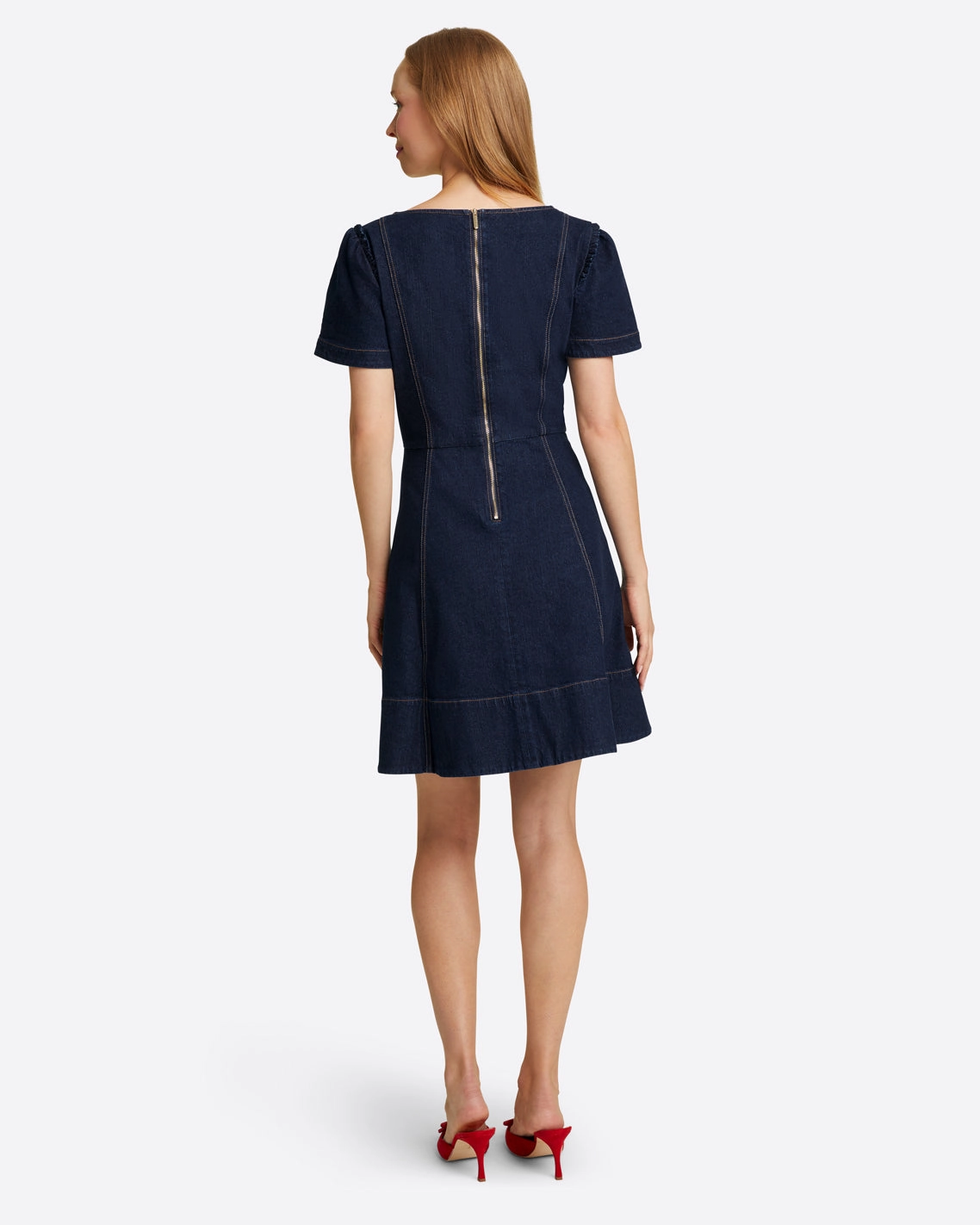 Draper James Faith Mini Dress - Dark Wash