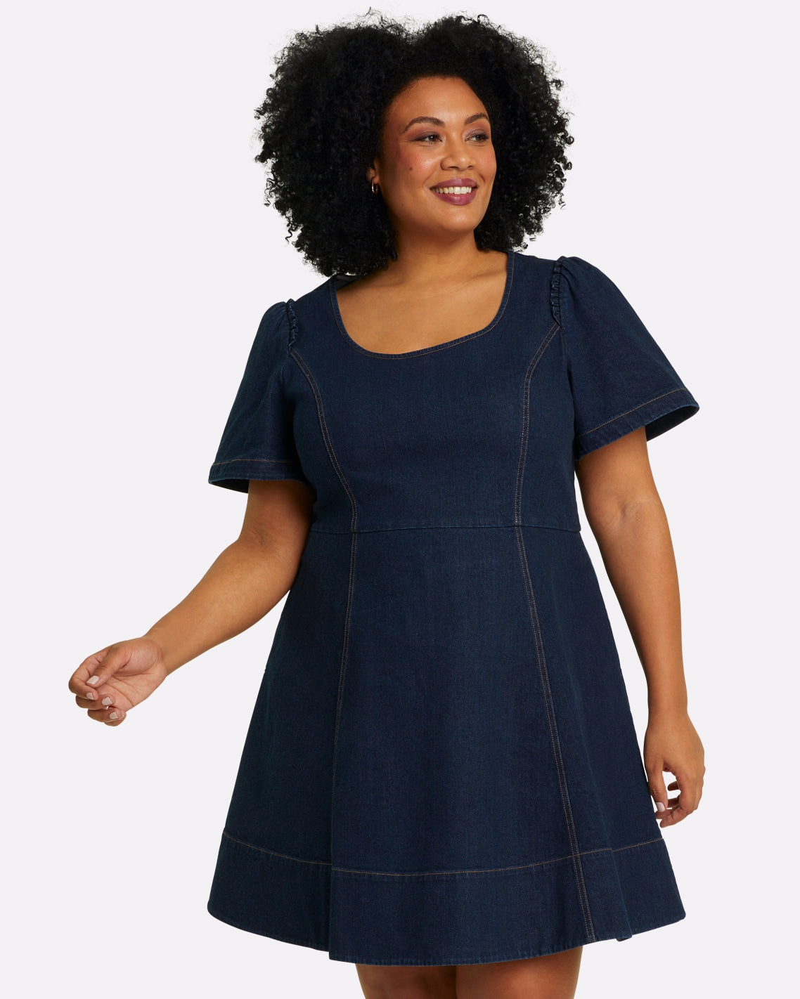 Draper James Faith Mini Dress - Dark Wash