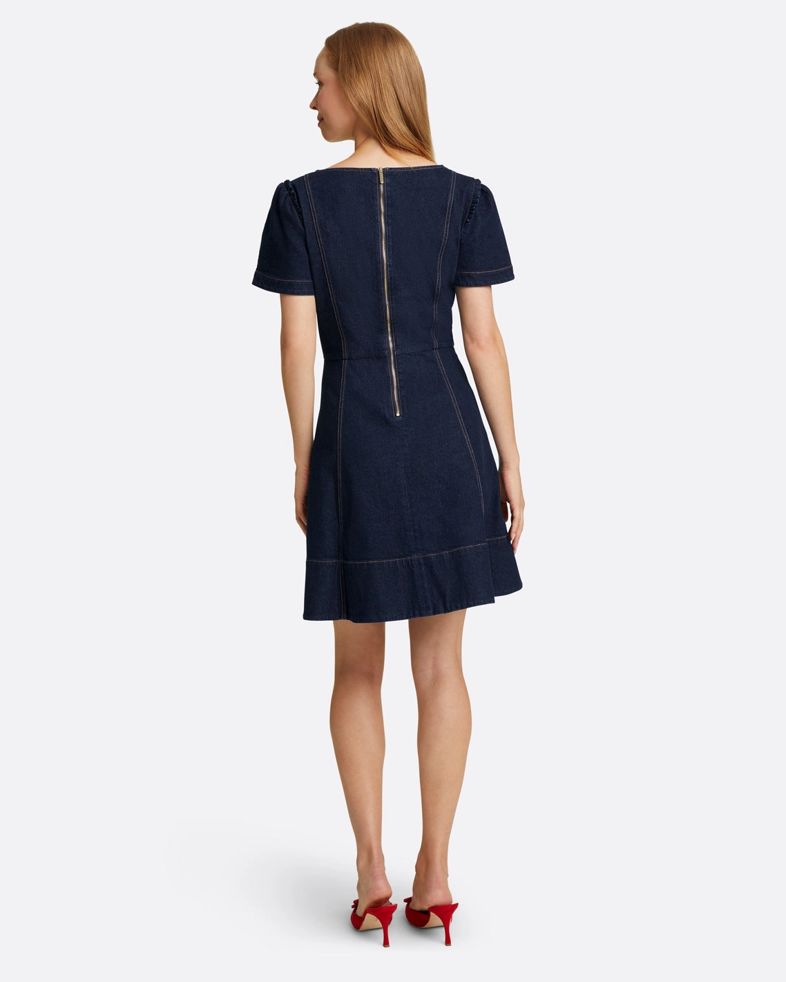Draper James Faith Mini Dress - Dark Wash