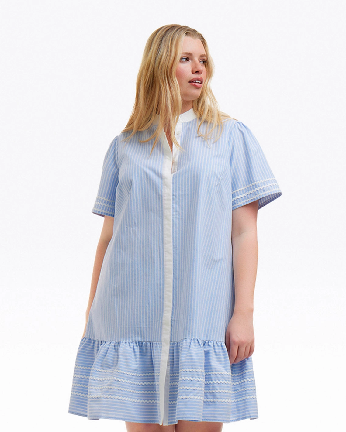 Draper James Molly Mini Dress - Oxford Shirting