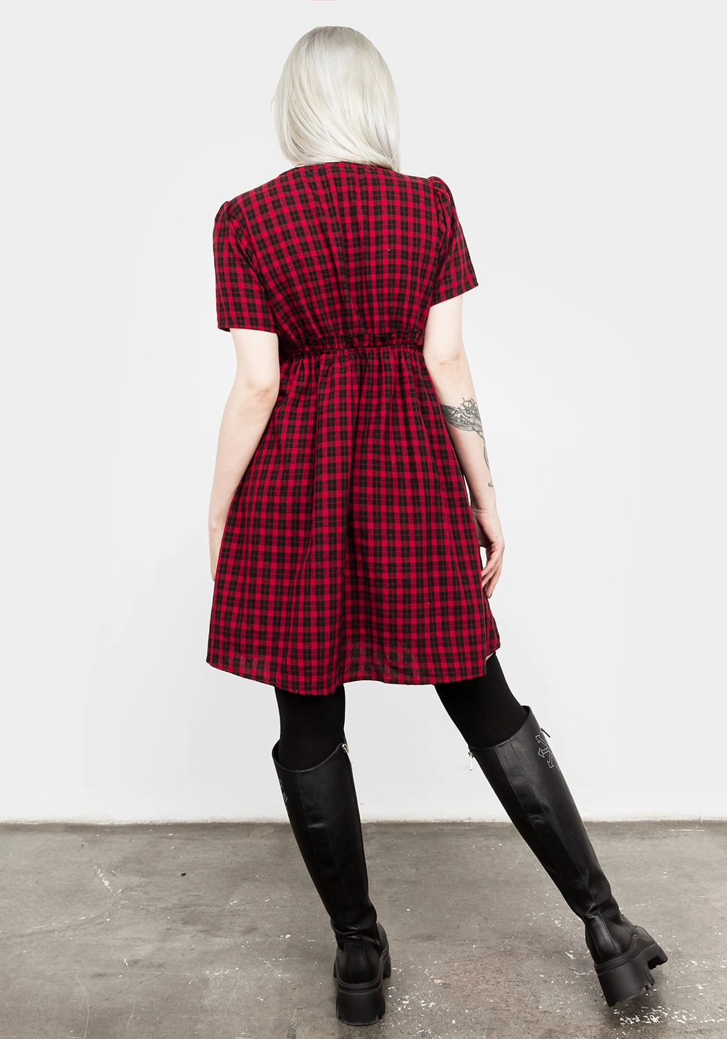 Dreadful Ruffle Smock Dress