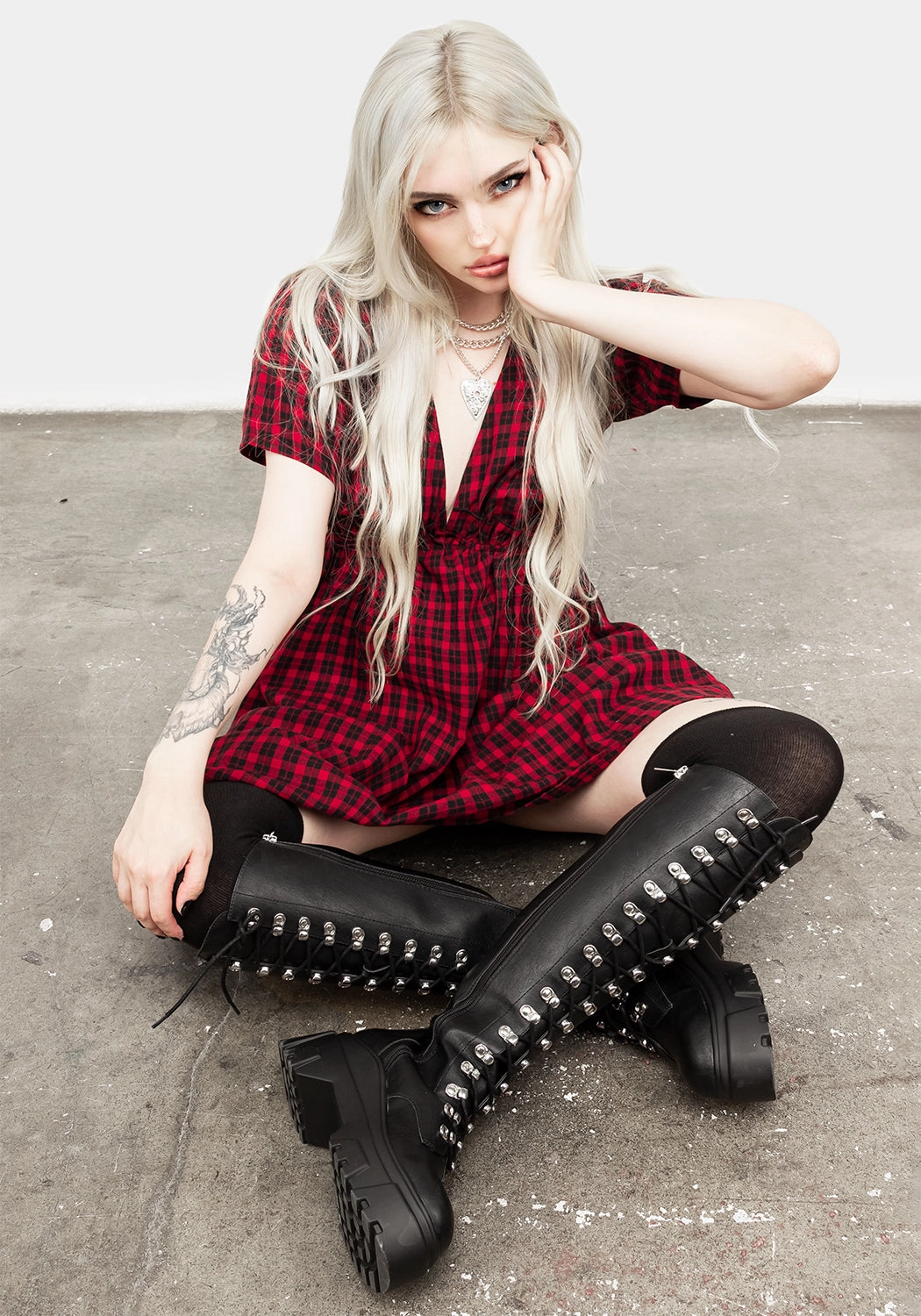 Dreadful Ruffle Smock Dress