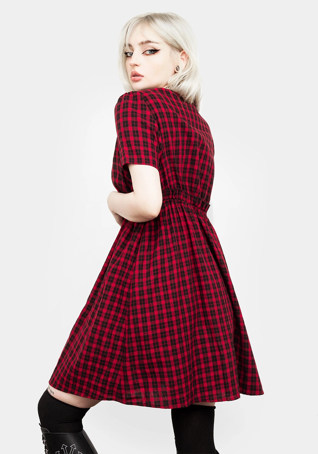 Dreadful Ruffle Smock Dress