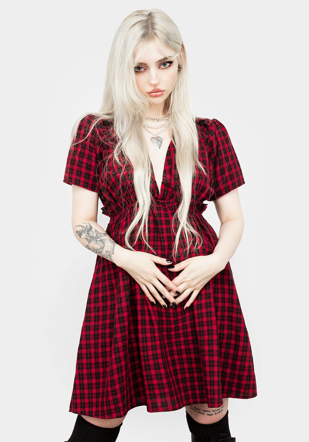 Dreadful Ruffle Smock Dress
