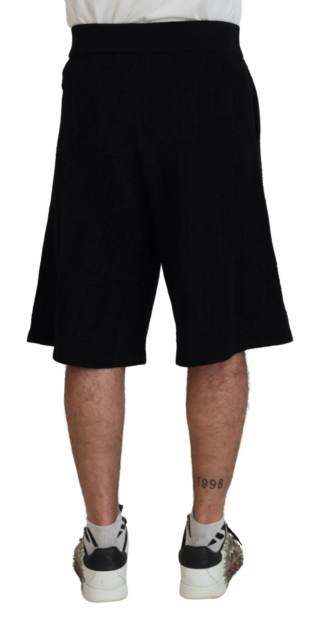 Dsqua  Solid Pull On Men Casual Bermuda Men's Shorts