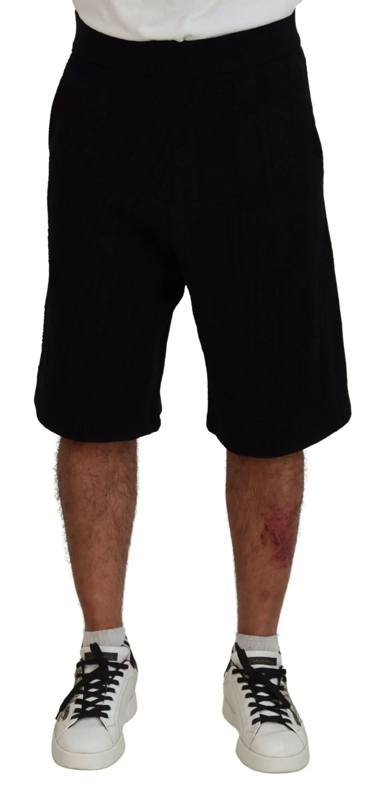 Dsqua  Solid Pull On Men Casual Bermuda Men's Shorts