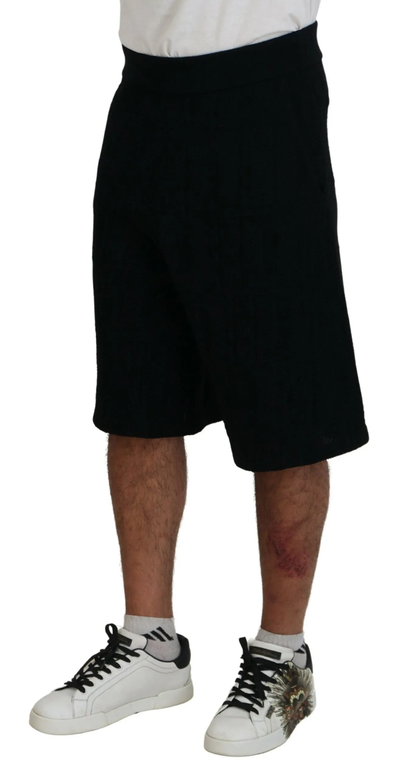 Dsqua  Solid Pull On Men Casual Bermuda Men's Shorts