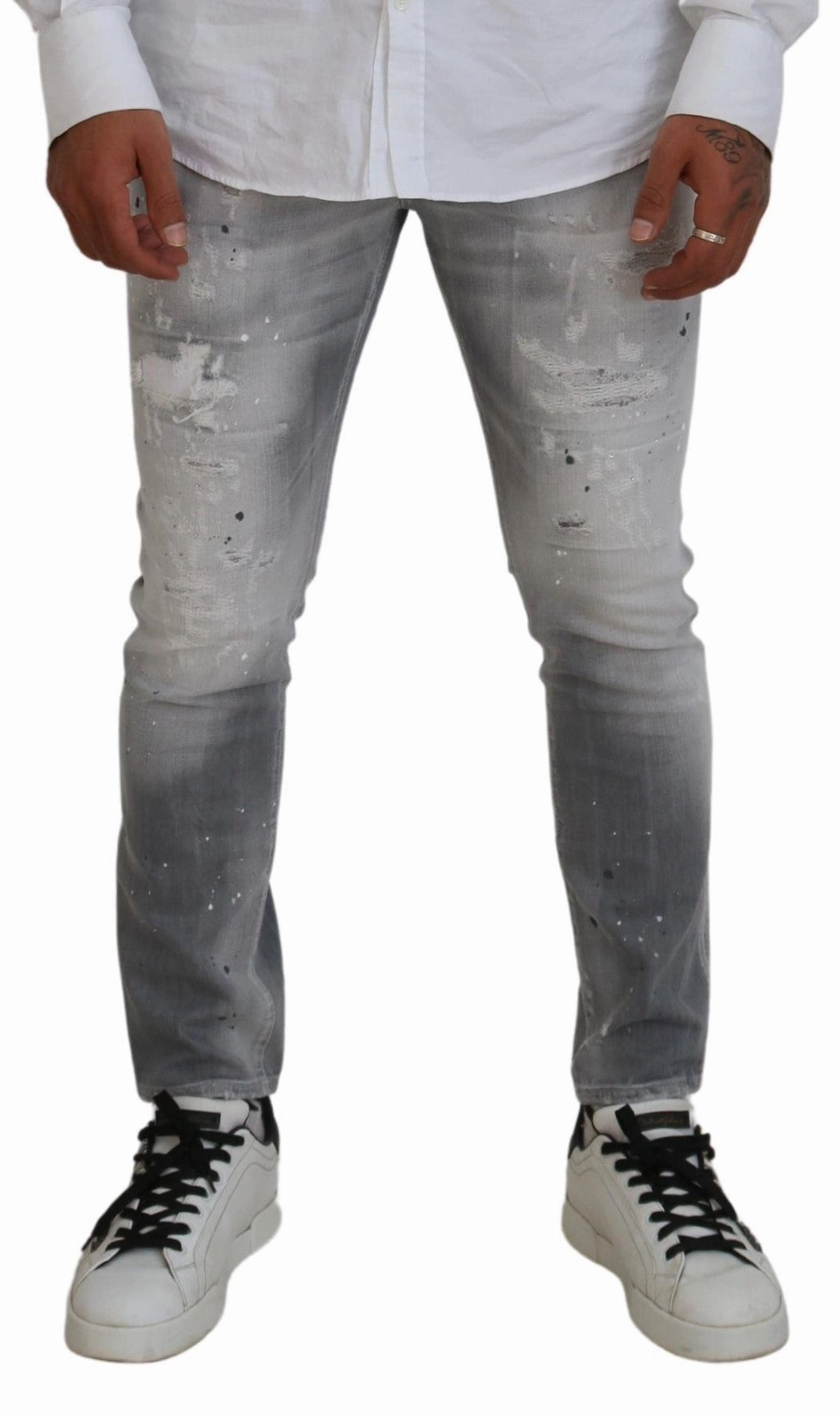 Dsqua  Washed Cotton Slim Fit Casual Men blue Men's Jeans