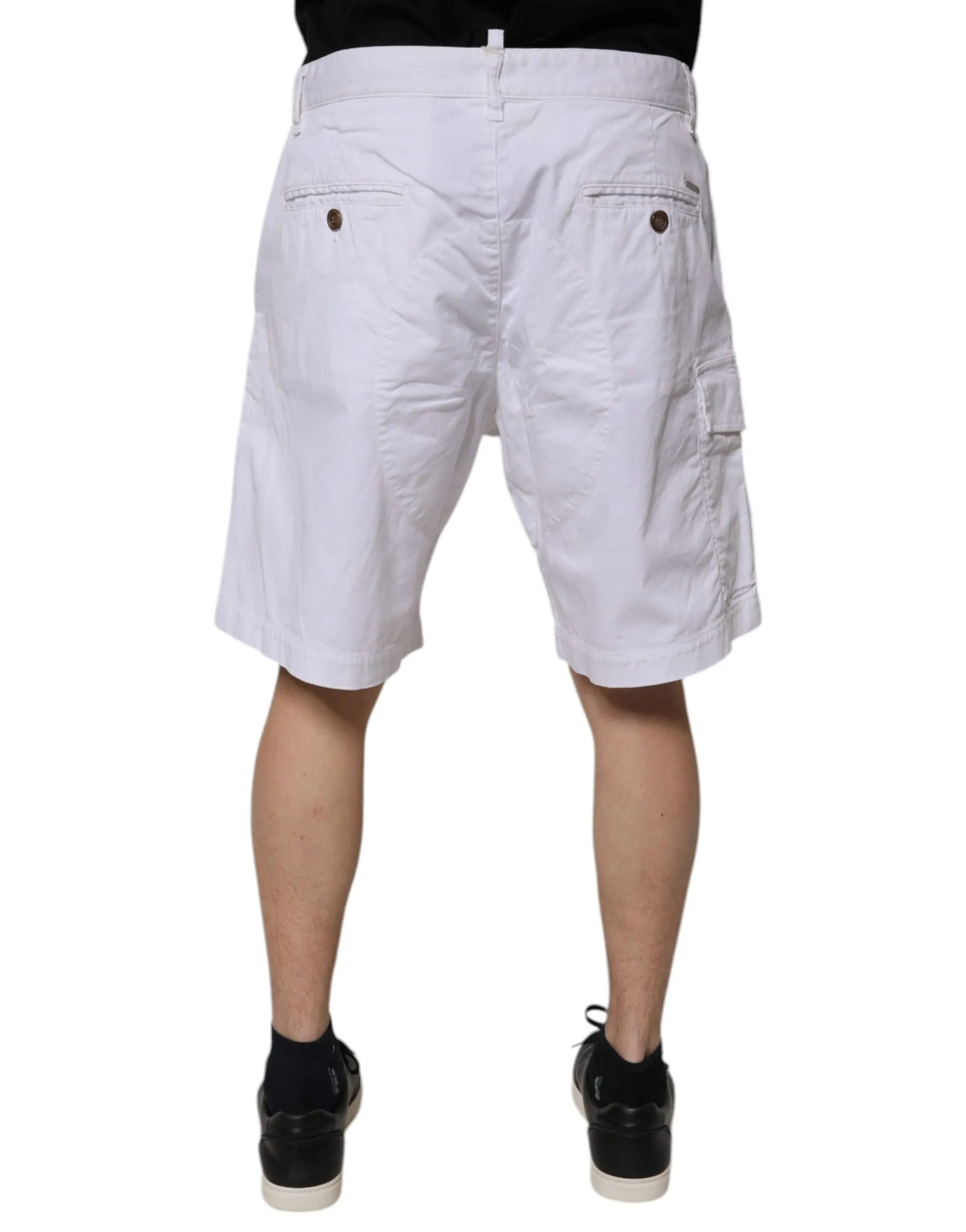 Dsquared Cargo blue Mid Waist Casual Bermuda Men's Shorts