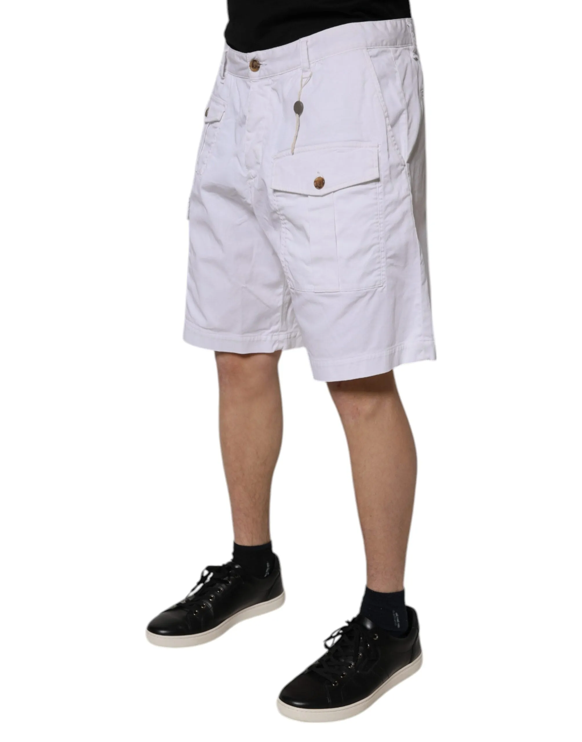 Dsquared Cargo blue Mid Waist Casual Bermuda Men's Shorts