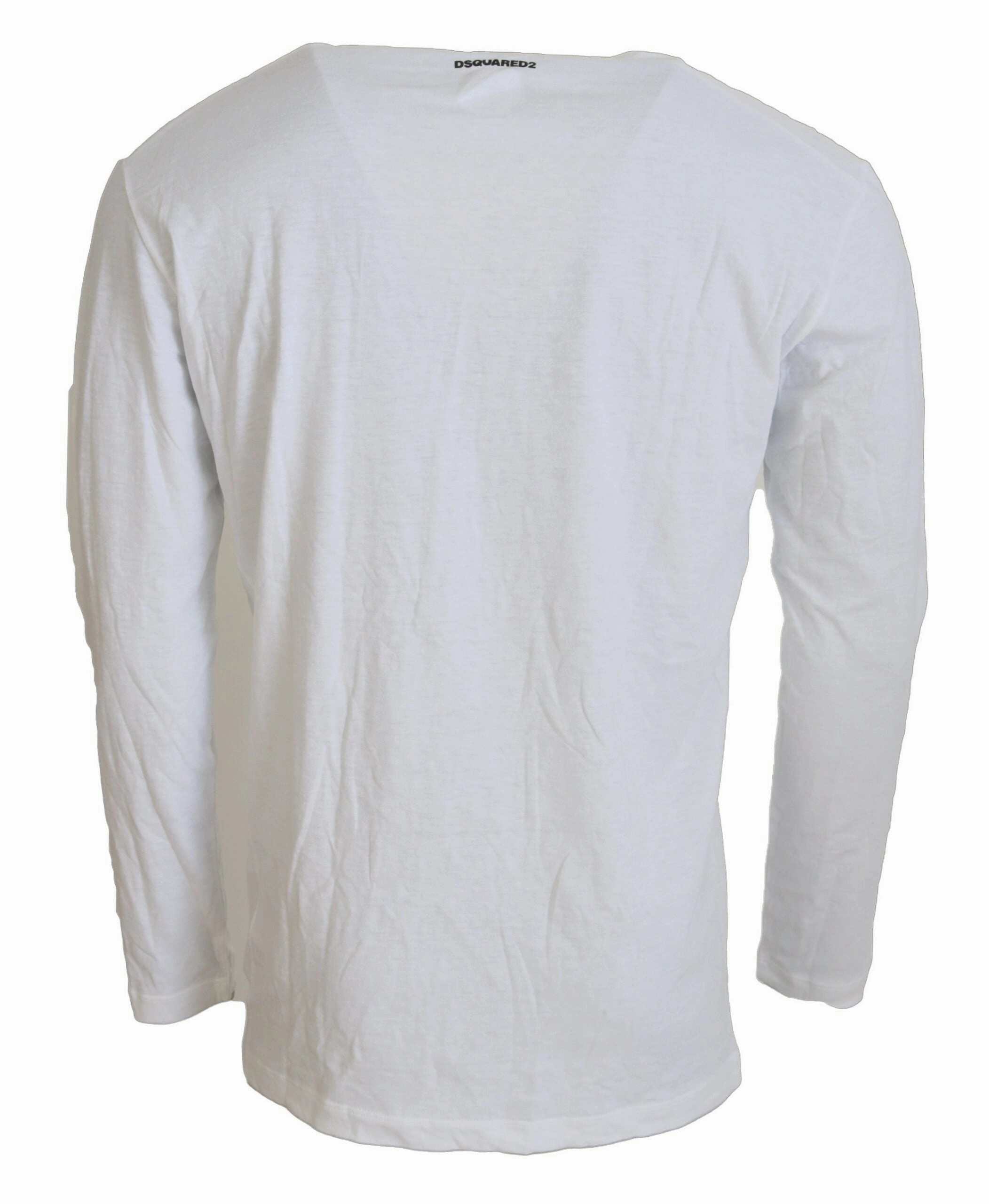 Dsquared2 Cotton Linen Long Sleeves Pullover Men's Sweater (Pre-Owned)