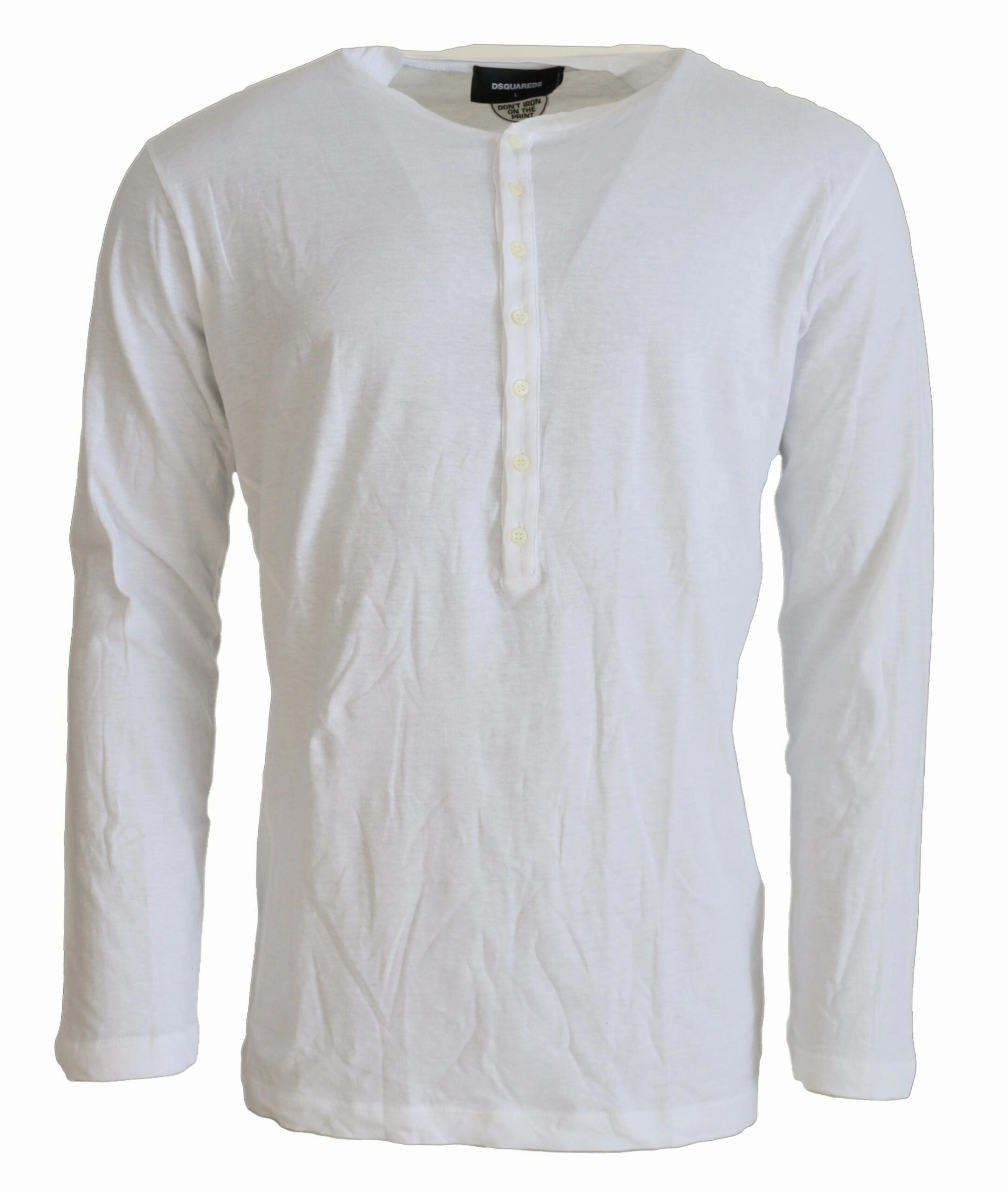 Dsquared2 Cotton Linen Long Sleeves Pullover Men's Sweater (Pre-Owned) chunky knit discount