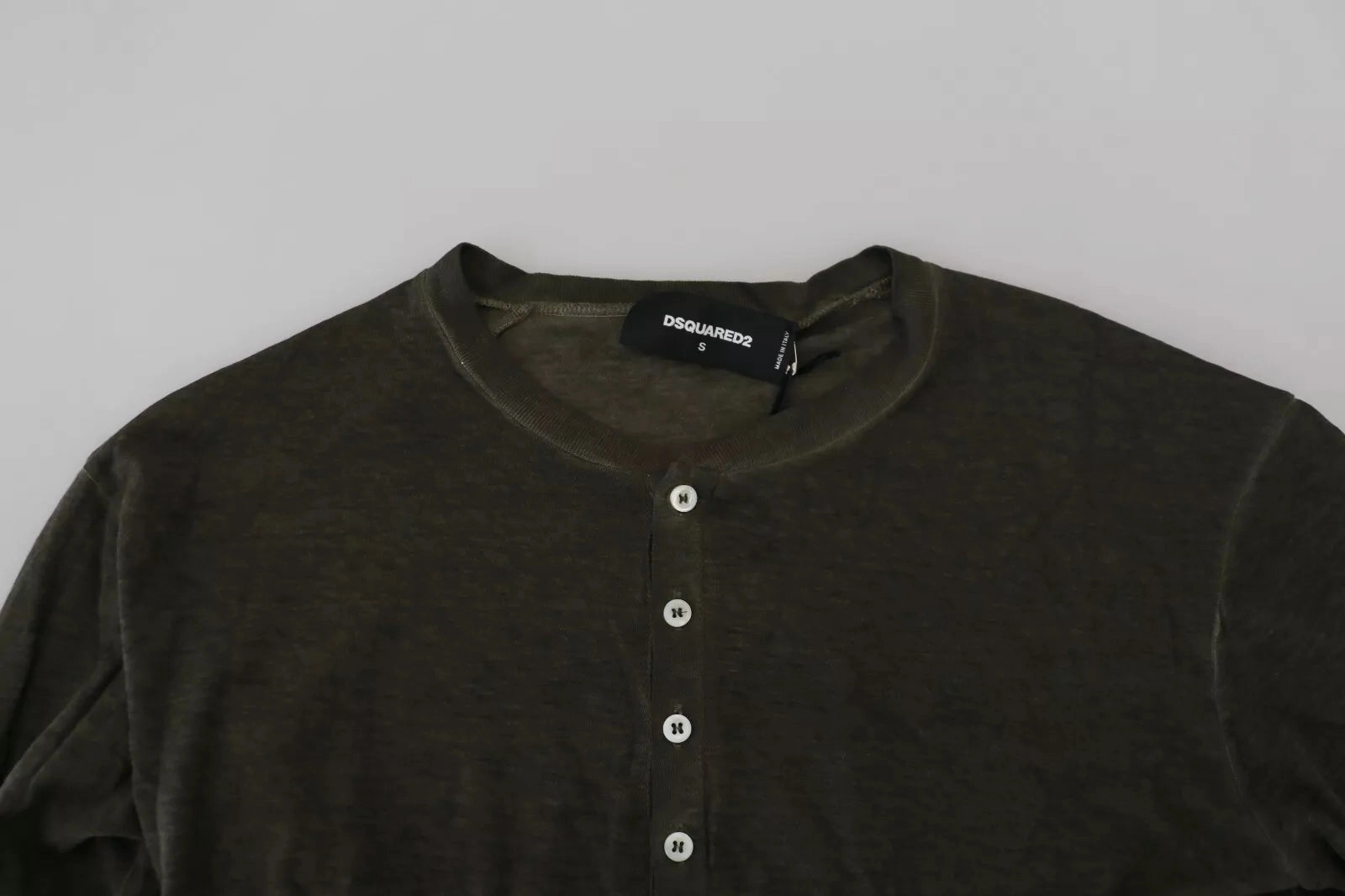 Dsquared2 Cotton Linen Long Sleeves Pullover Men's Sweater