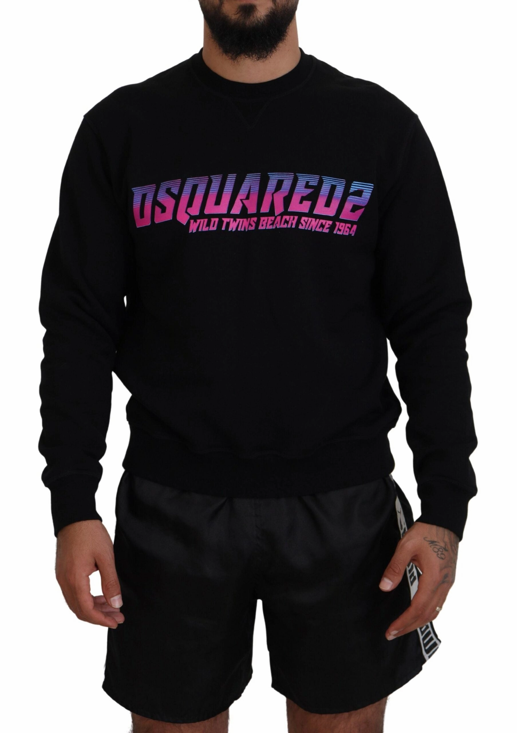 Dsquared2 Logo Print Long Sleeves Men Pullover Men's Sweater (Pre-Owned)