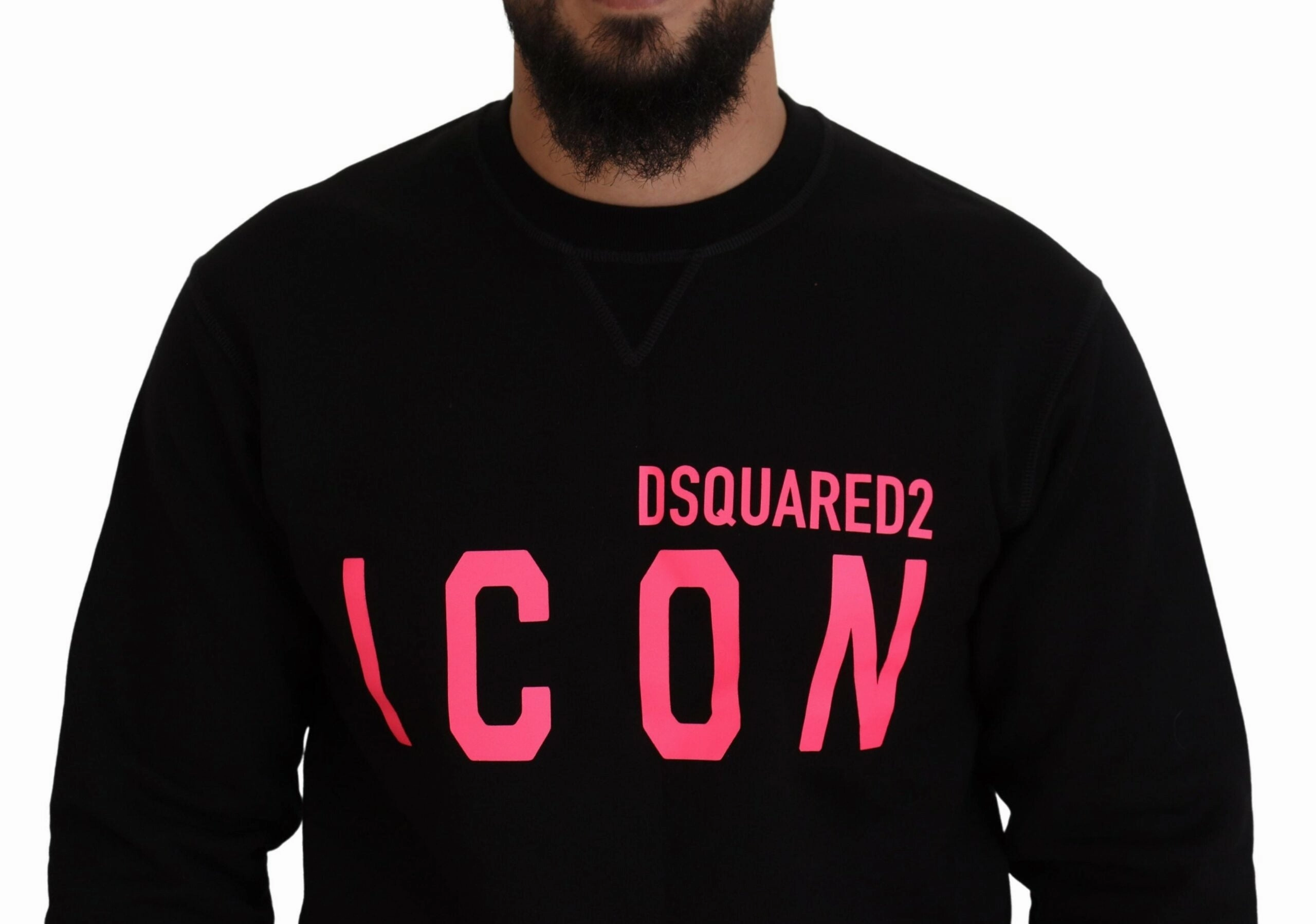 Dsquared2 Printed Long Sleeves Pullover Men's Sweater (Pre-Owned)