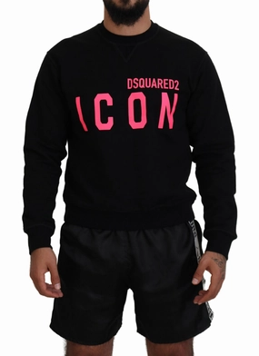 Dsquared2 Printed Long Sleeves Pullover Men's Sweater (Pre-Owned) chunky knit discount