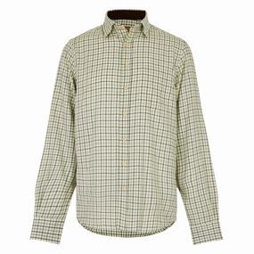 Dubarry Connell Tattersall Check L/S Shirt Sage mens tank tops best deals