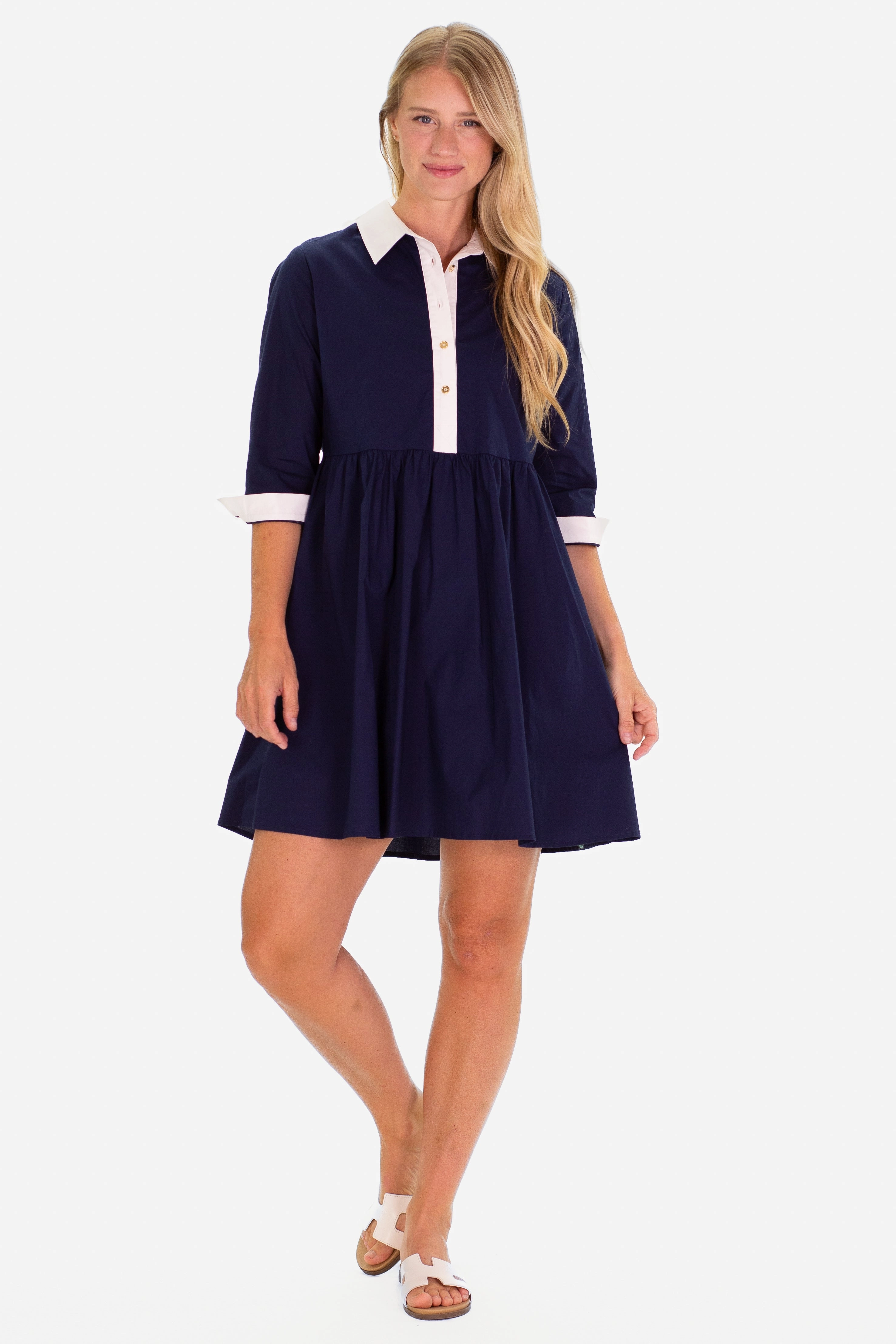 Duffield Lane Aiden Dress - Navy maxi dresses clearance