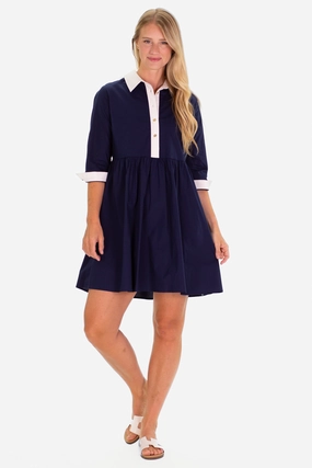 Duffield Lane Aiden Dress - Navy maxi dresses clearance