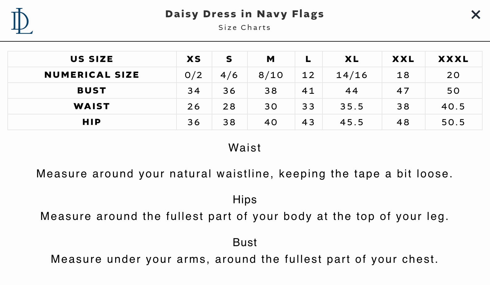 Duffield Lane Daisy Dress - Navy Flags