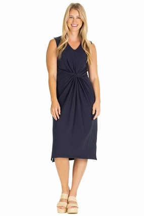 Duffield Lane Delia Dress - Navy womens gowns outlet