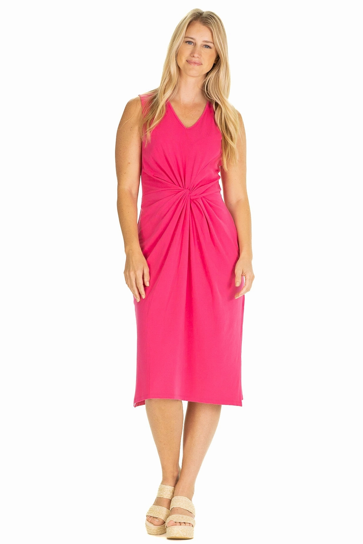 Duffield Lane Delia Dress - Solid Raspberry womens gowns outlet