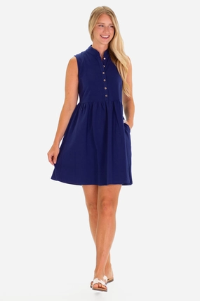 Duffield Lane Eileen Dress - Royal Navy maxi dresses clearance