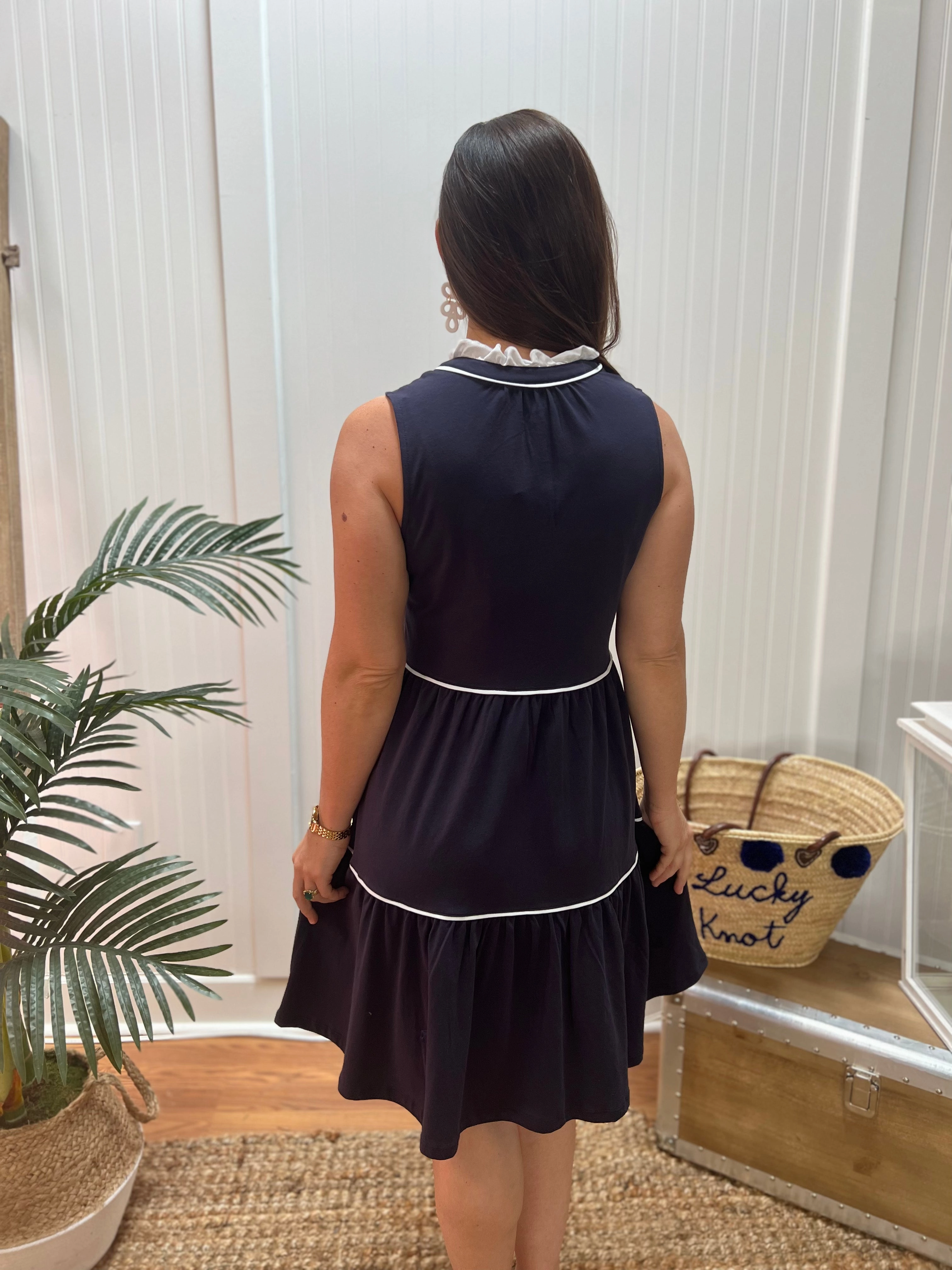 Duffield Lane Harriet Dress - Navy