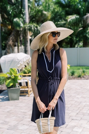 Duffield Lane Lina Dress - Navy maxi dresses clearance
