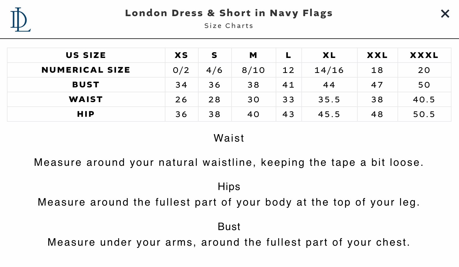 Duffield Lane London Dress & Short - Navy Flags
