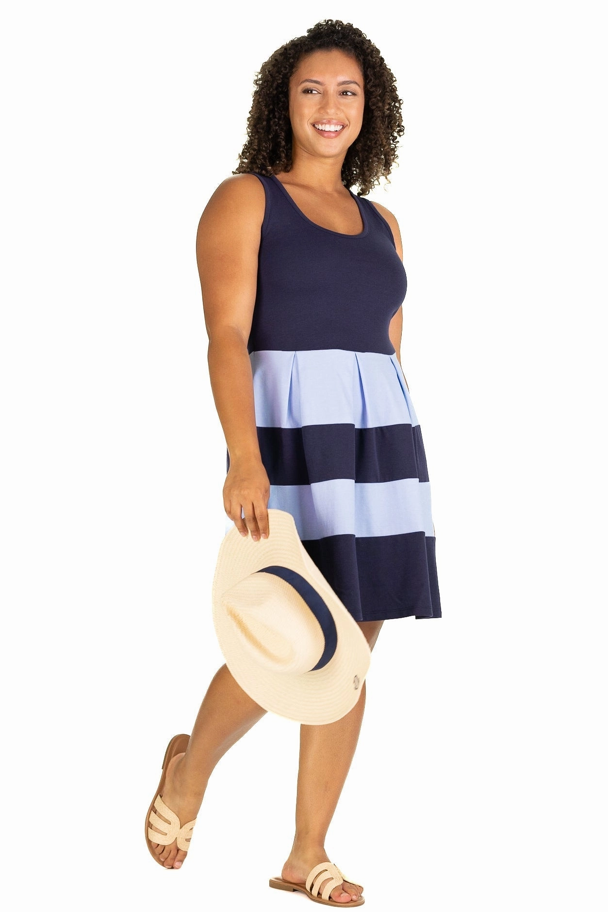 Duffield Lane Ludington Dress - Navy/Periwinkle