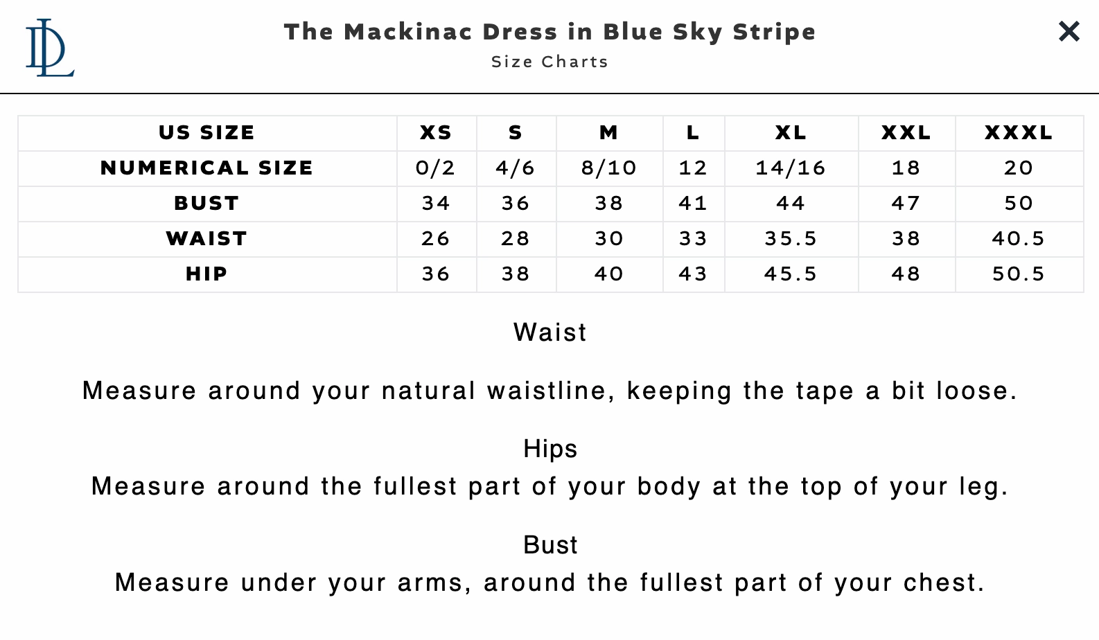 Duffield Lane Mackinac Dress - Blue Sky & White Stripe