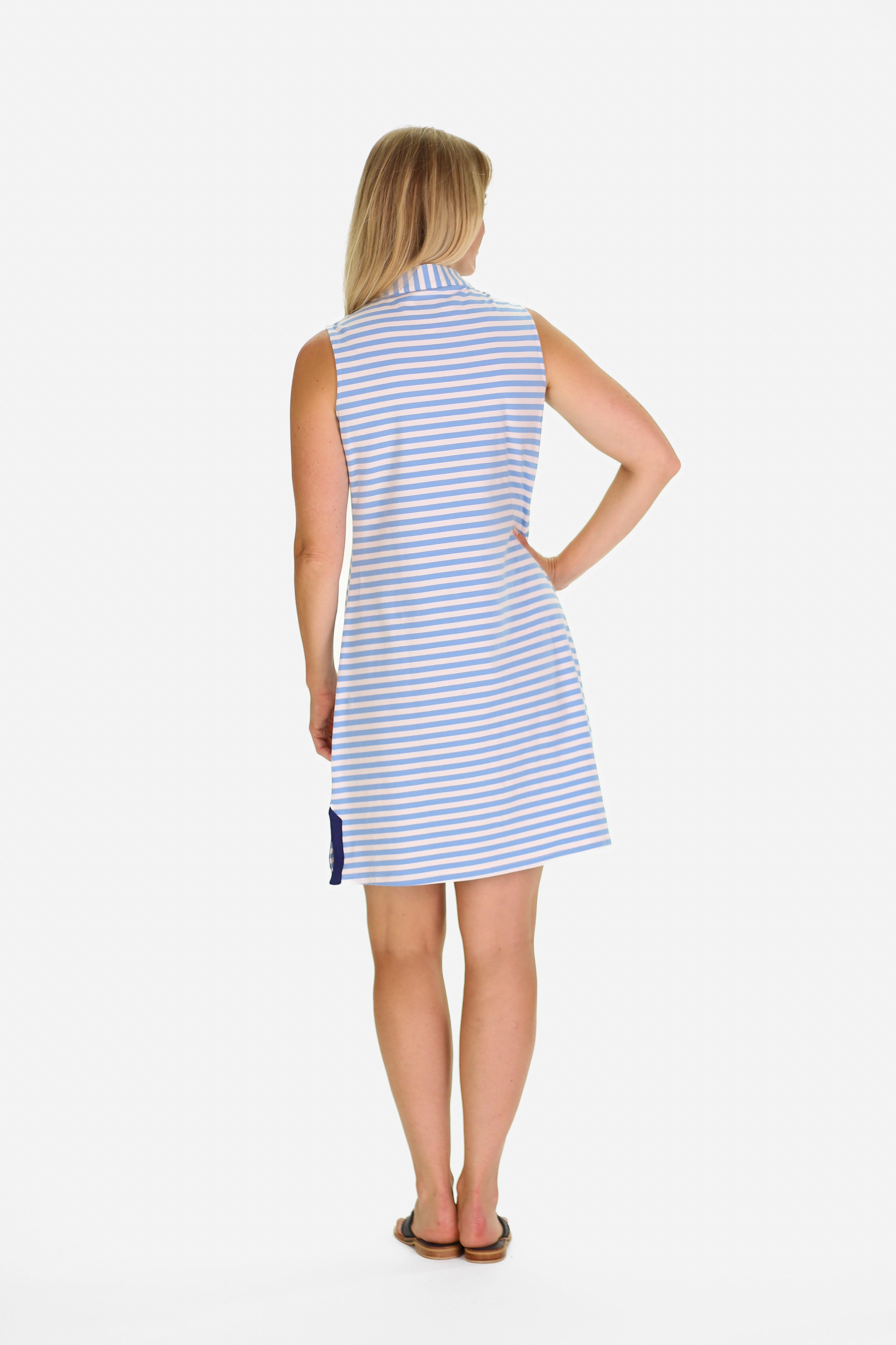 Duffield Lane Mackinac Dress - Blue Sky & White Stripe