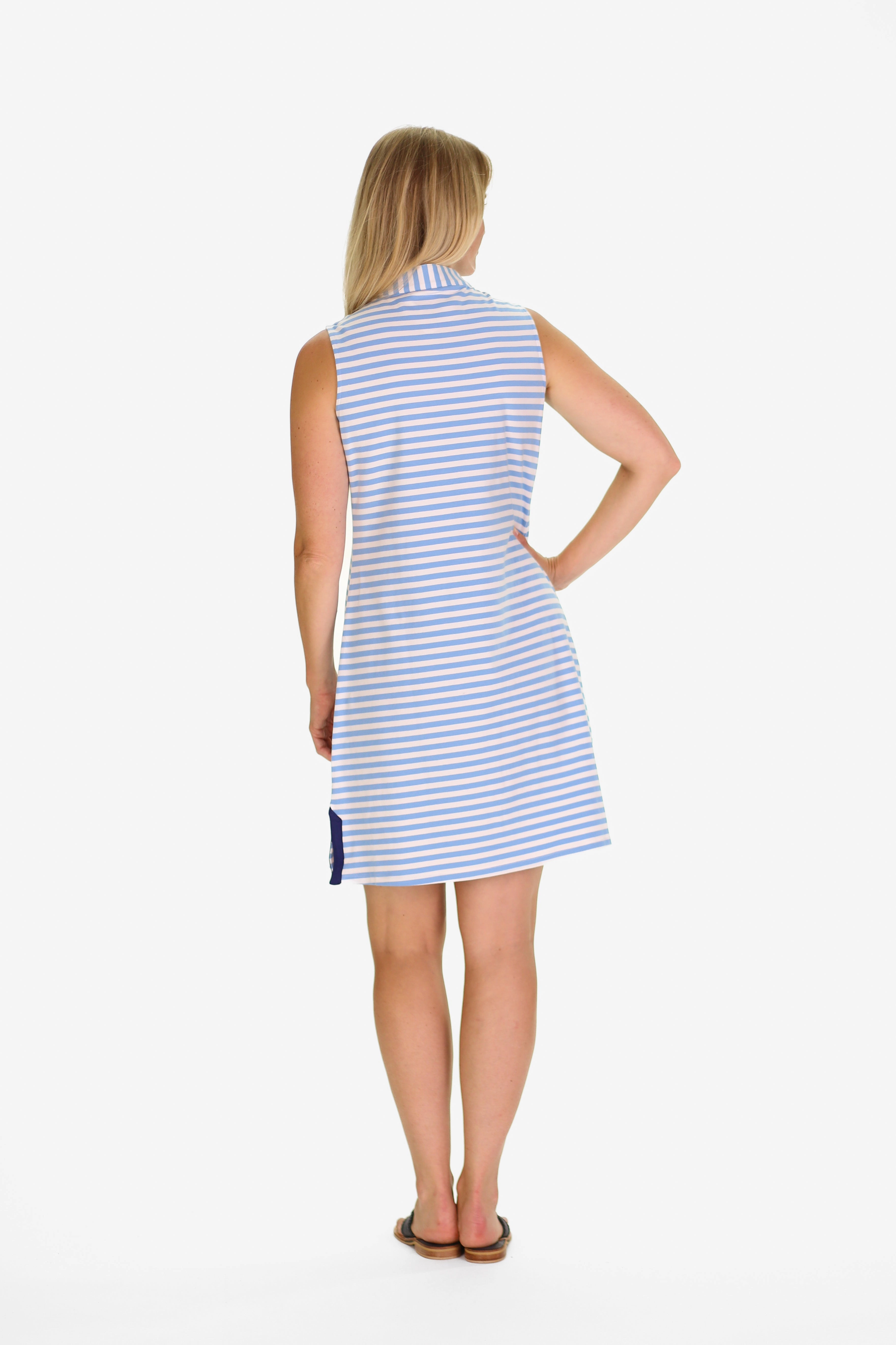 Duffield Lane Mackinac Dress - Blue Sky & White Stripe