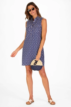 Duffield Lane Opal Dress - Navy Flags maxi dresses clearance