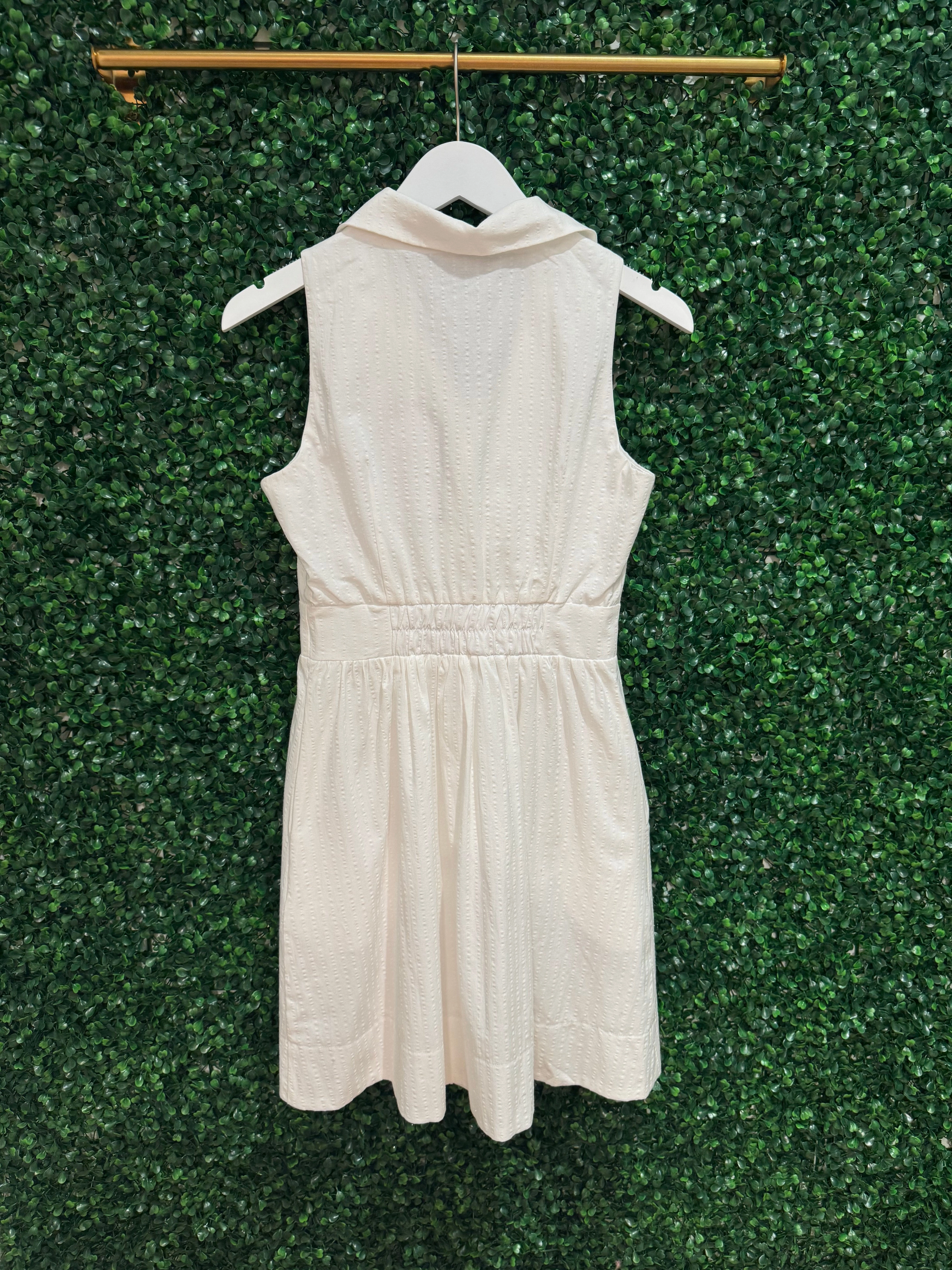 Duffield Lane Ridley Dress - White Seersuckser