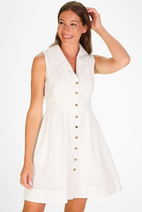 Duffield Lane Ridley Dress - White Seersuckser cheap womens dresses