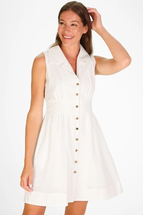 Duffield Lane Ridley Dress - White Seersuckser maxi dresses clearance