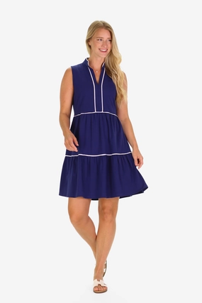 Duffield Lane Robin Dress - Royal Navy maxi dresses clearance