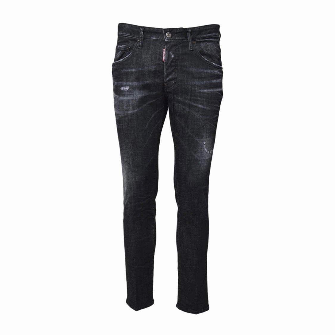 Easy Wash Skater Jeans In Black Denim