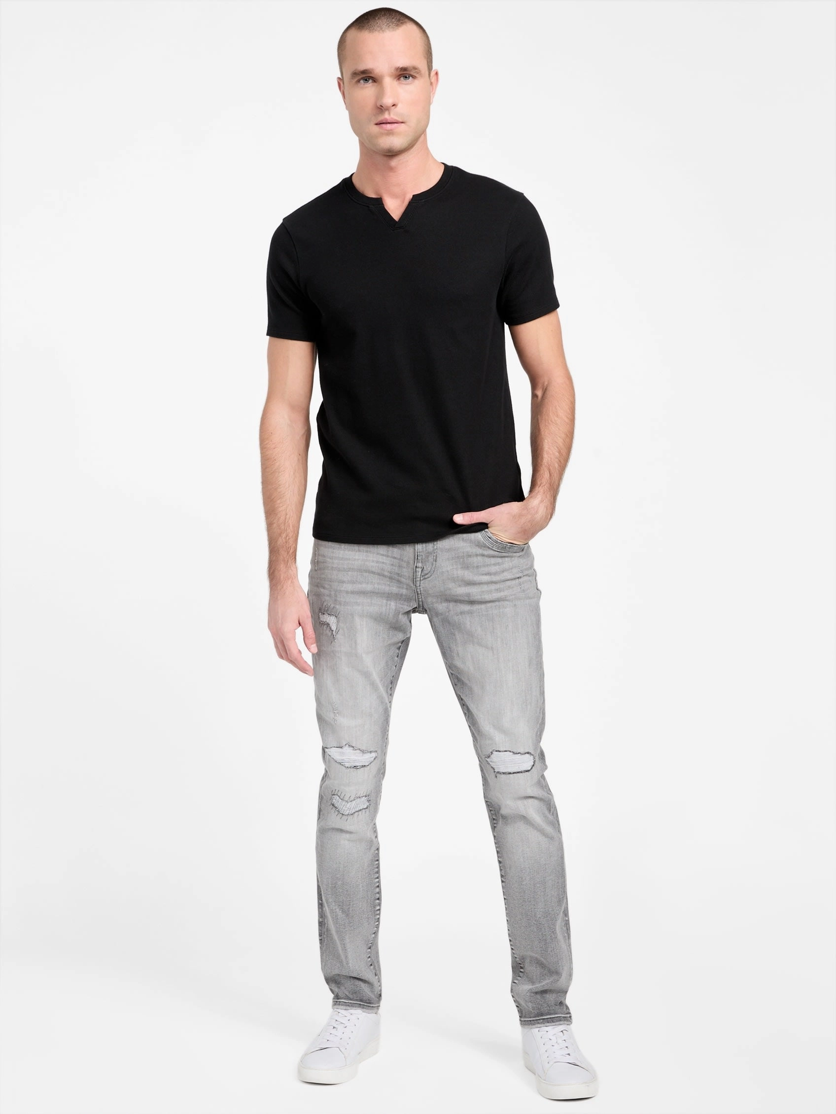 Eco Brownson Destroyed Skinny Jeans
