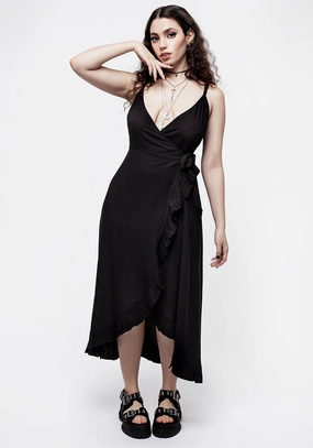 Eerie Cami Midaxi Wrap Dress Dresses Womens - beach dresses cheap