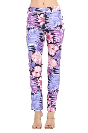 Eliza Cropped Pant In Purple Multi Activewear Womens - cheap workout clothes for women