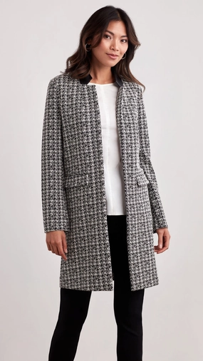 Ellen Tracy Jackie Jacket - Black/White summer dresses best deals