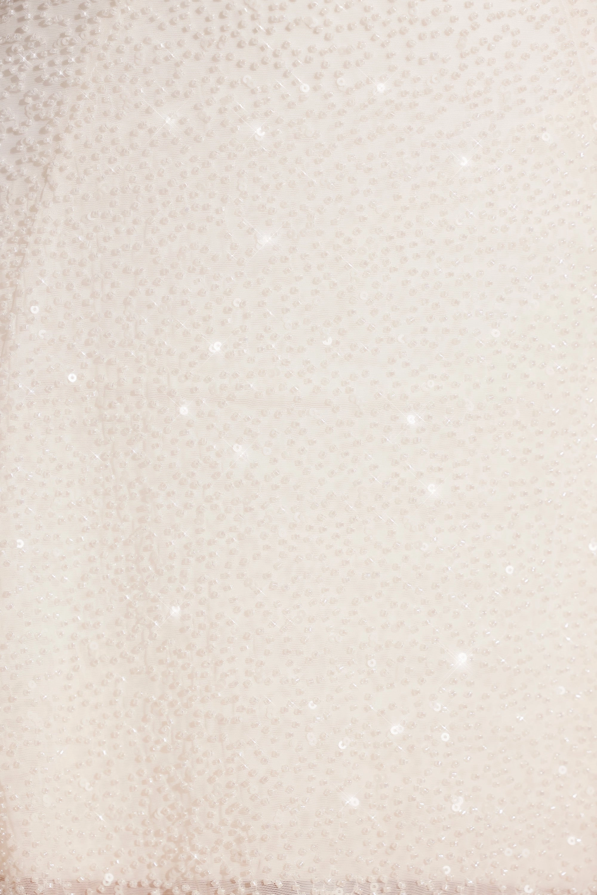 Embellished Asymmetric Neck A-Line Mini Dress in White