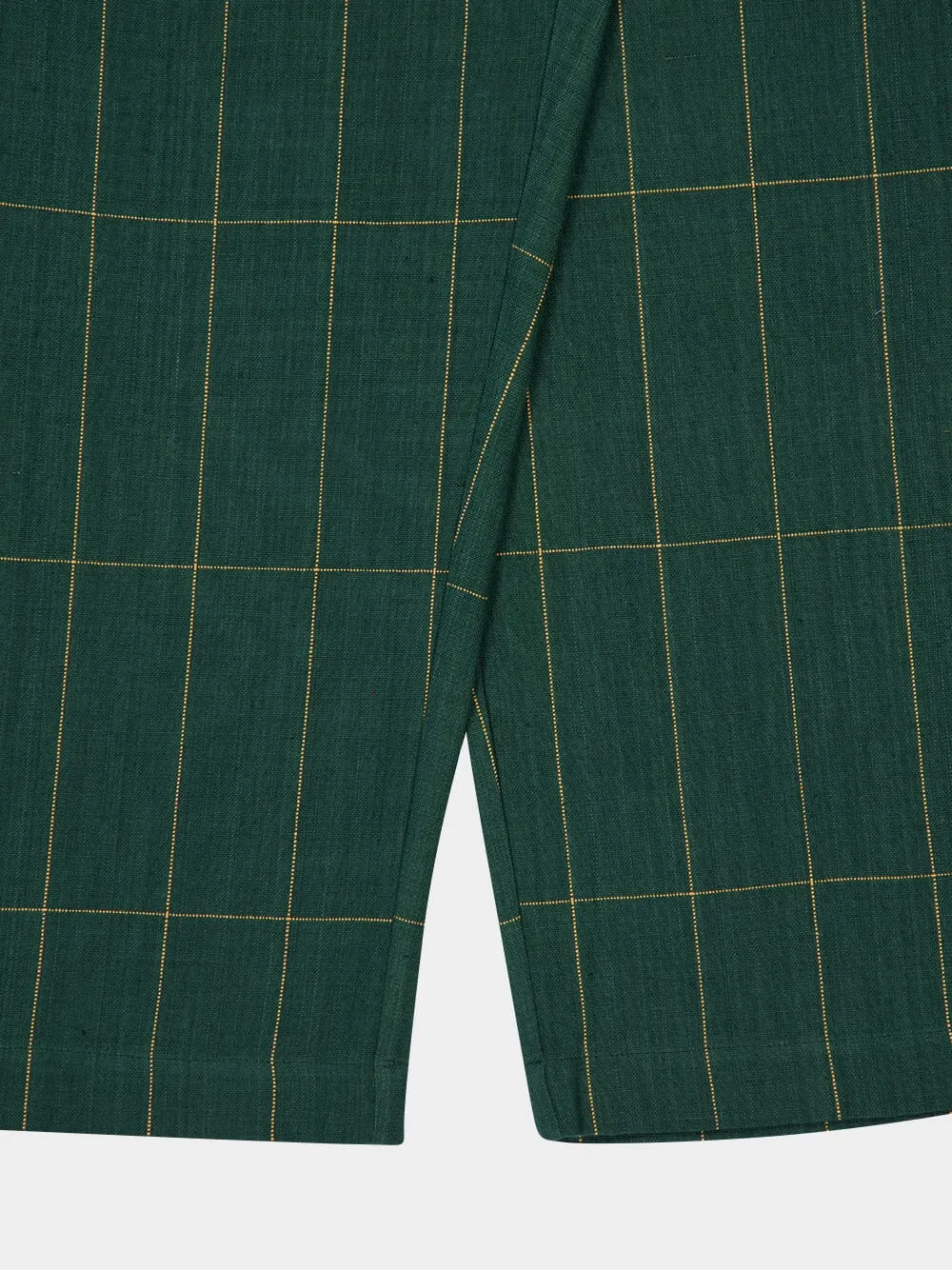 Emerald Green Anthem Hand-Woven Cotton Pants